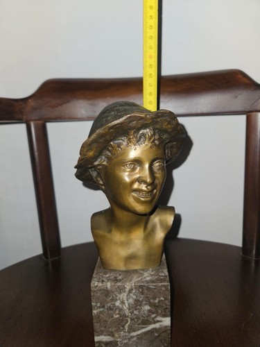 Busto bronzo scugnizzo - busto,