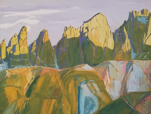 Quadro paesaggio dolomiti - quadro,