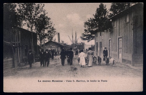 Cartolina messina viale - cartolina,