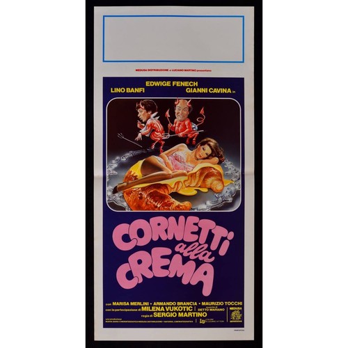 Locandina cornetti alla crema - alla,